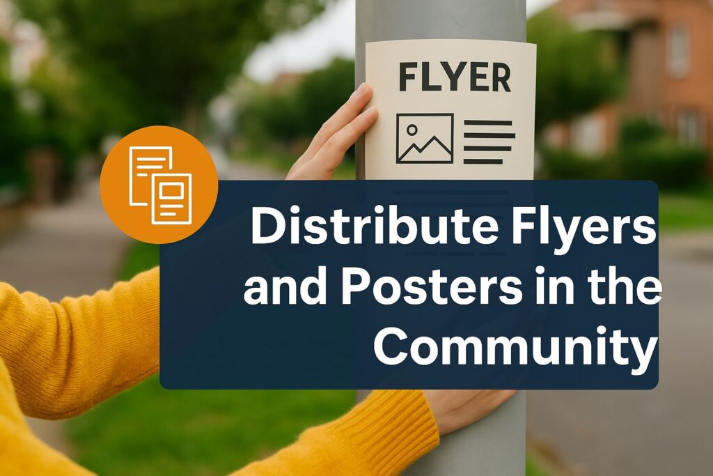 Distribute Flyers and Posters in the Community