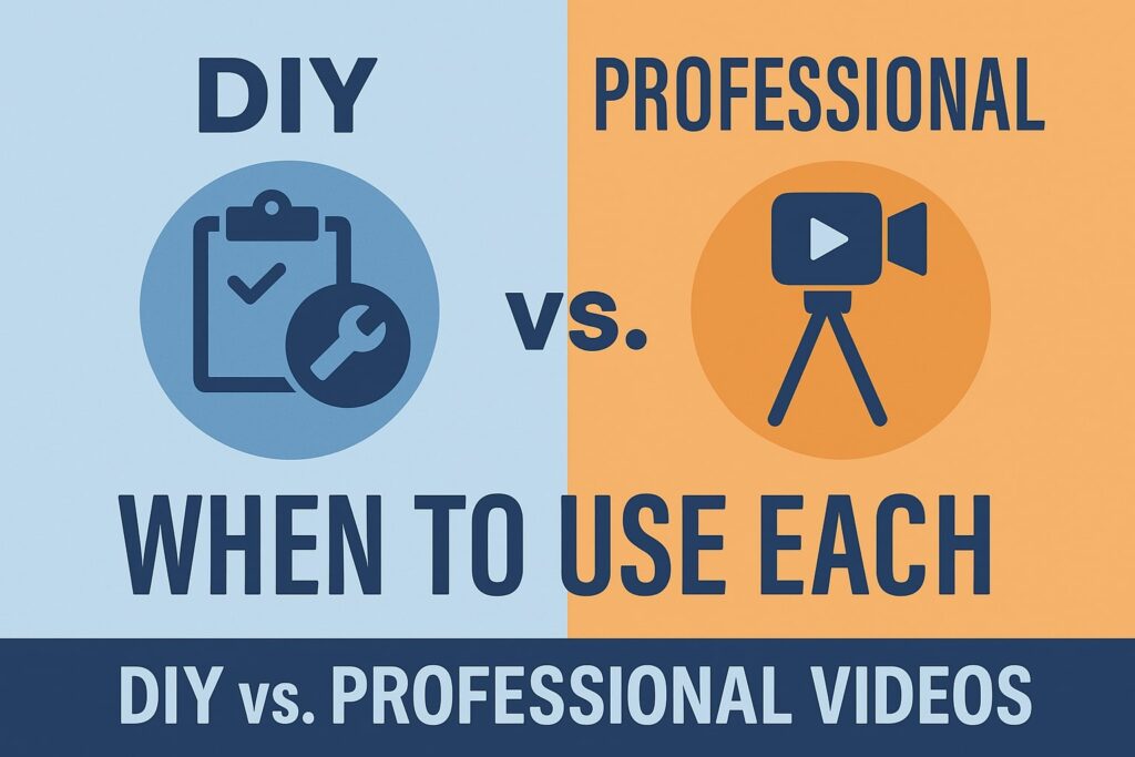 DIY vs. Professional Videos: When to Use Each