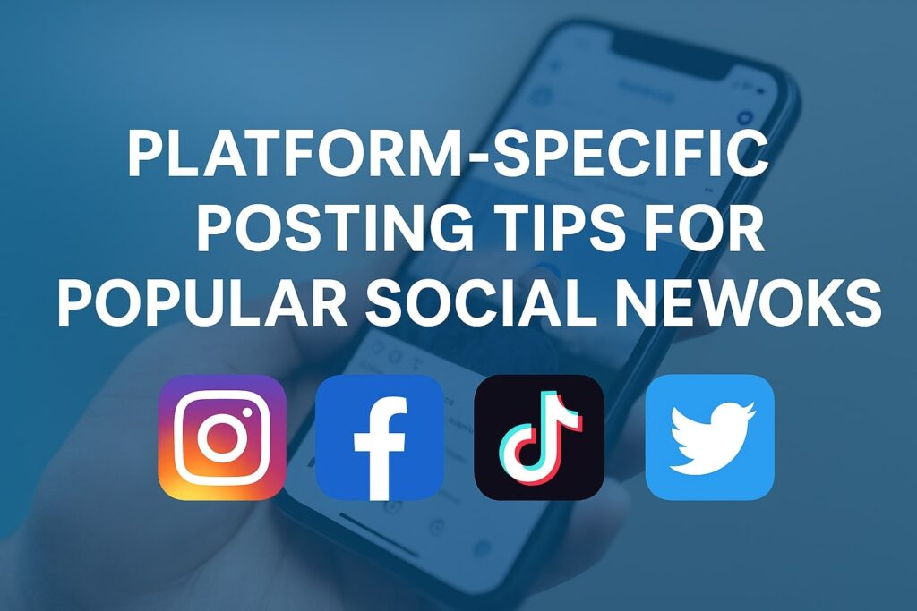 Platform-Specific Posting Tips for Popular Social Networks