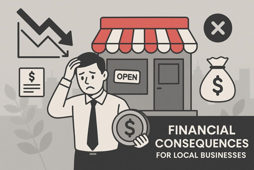Financial Consequences for Local Businesses