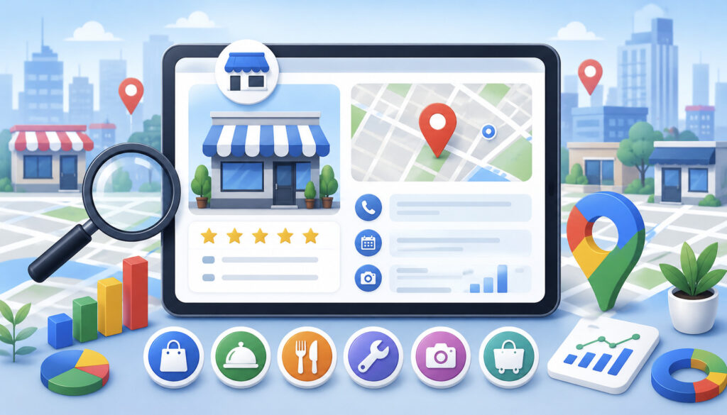 Google Business Profile optimization illustration