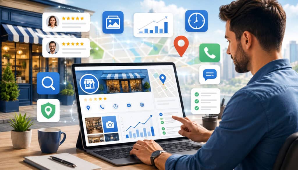 Google Business Profile optimization dashboard