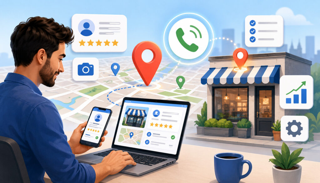 Business profile optimization for Google Maps calls