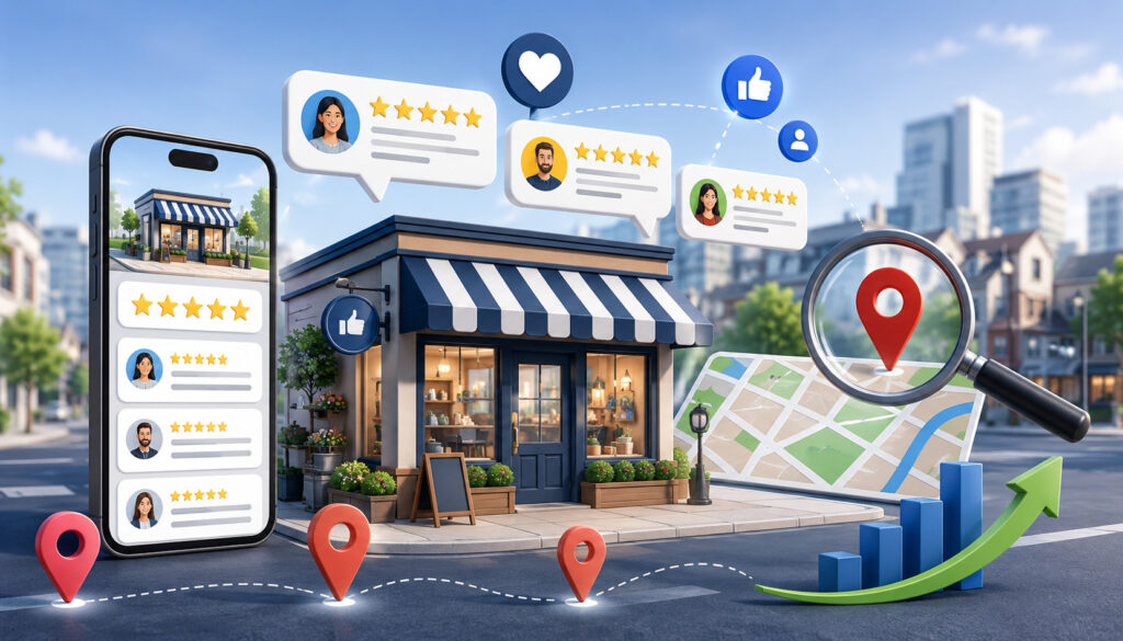 Google Business Profile reviews boosting local visibility