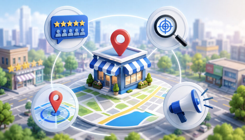 Local SEO ranking factors illustration